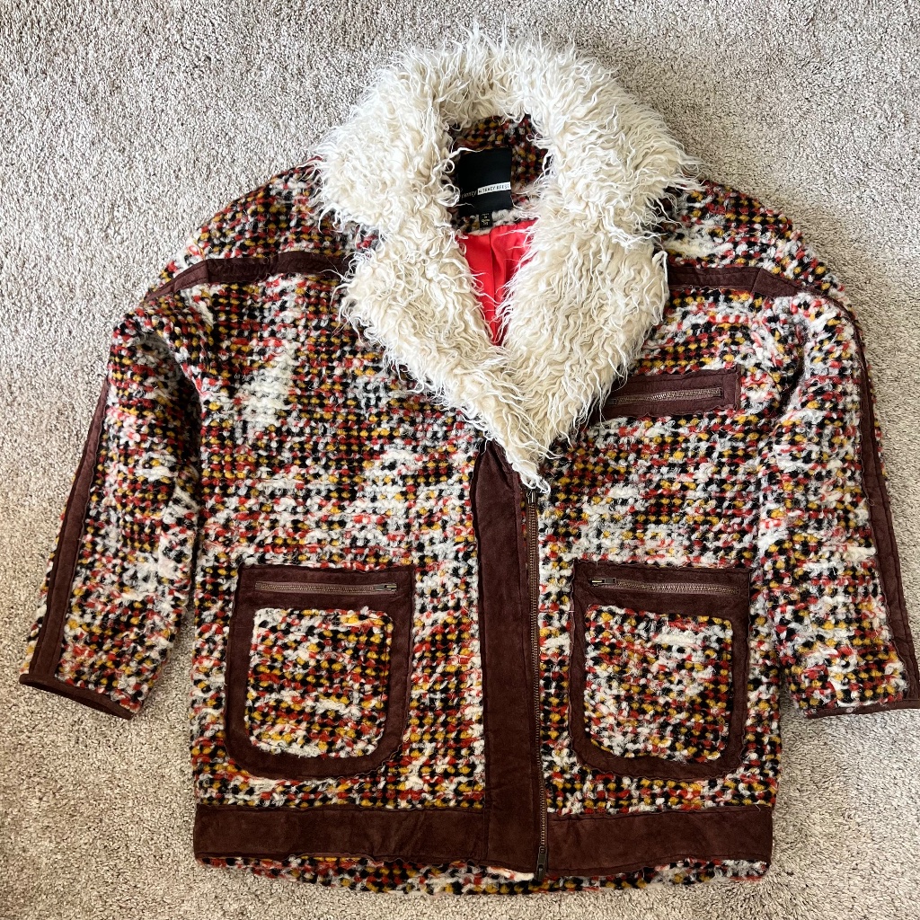 Collared Patchwork Jacket (Euc)